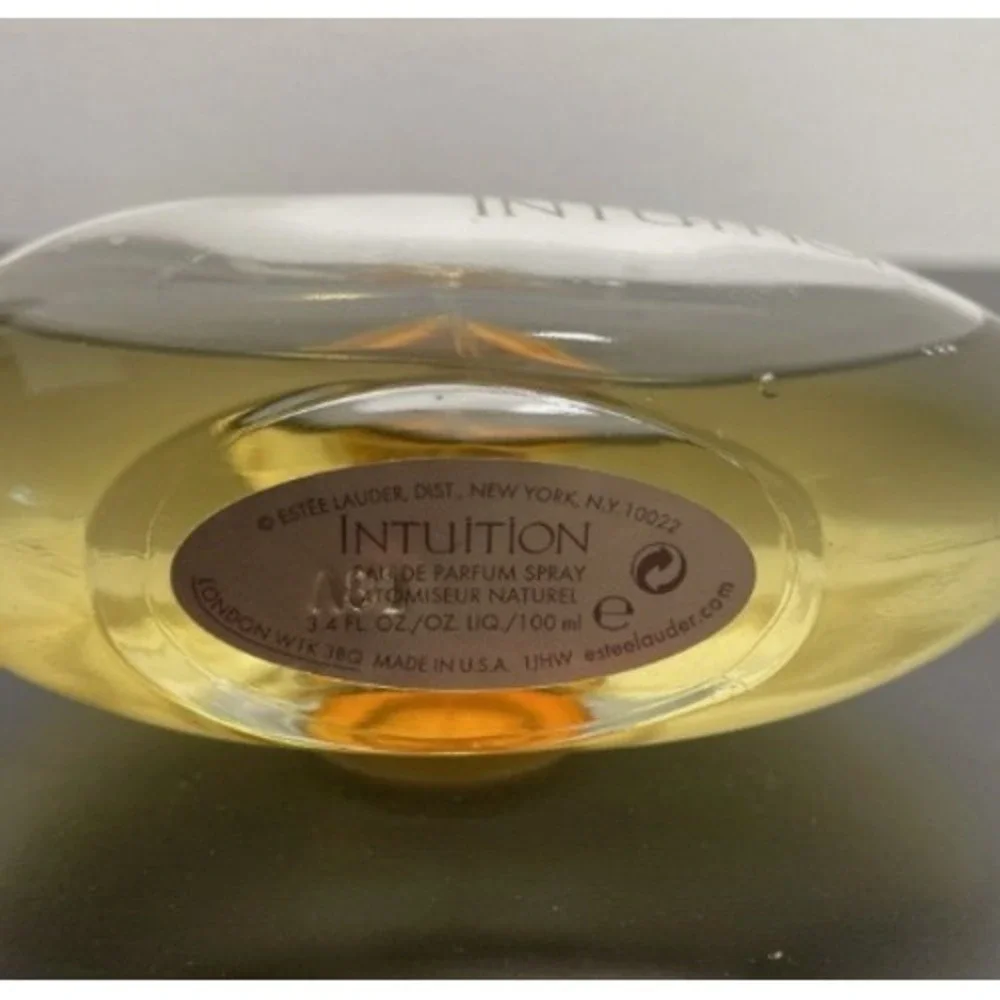 INTUITION by Estee Lauder 3.4 oz / 100 ml Eau de Parfum Spray Vintage 5/6 Full